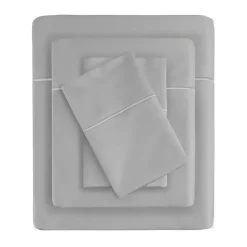 Best Kirklands Home Pima Cotton Sateen 4-pc. King Sheet Set Gray