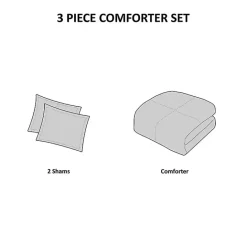 Discount Kirklands Home Gray Plaid Dayton 3-pc. King Comforter Set