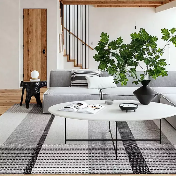 Discount Kirklands Home Portland Emily Henderson x RugsUSA Rug, 9x12 Gray
