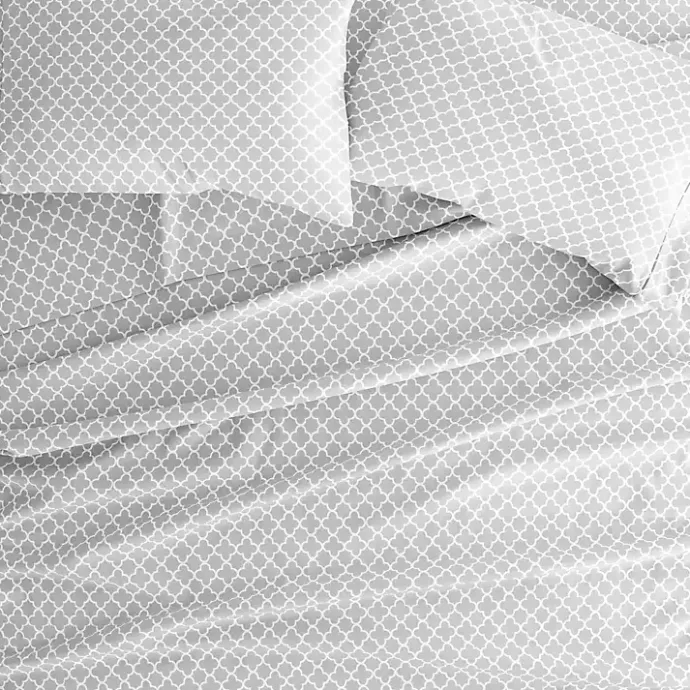 Outlet Kirklands Home Quatrefoil 3-pc. Twin Sheet Set Gray