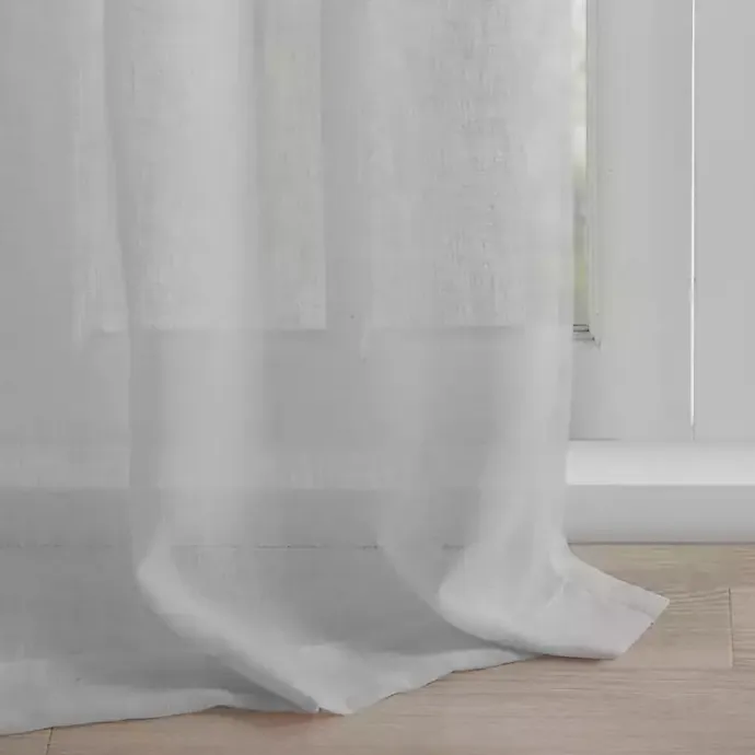 Discount Kirklands Home Rosette Tab Top Curtain Panel, 95 in. Gray