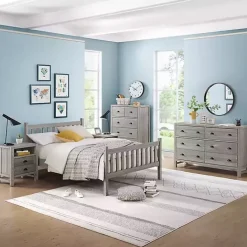 Clearance Kirklands Home Rustic Spindleback Full Bed Frame Gray