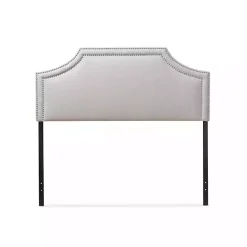 New Kirklands Home Scalloped Corner Queen Headboard Gray