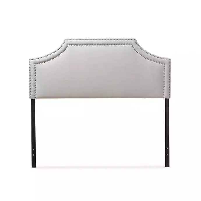 New Kirklands Home Scalloped Corner Queen Headboard Gray
