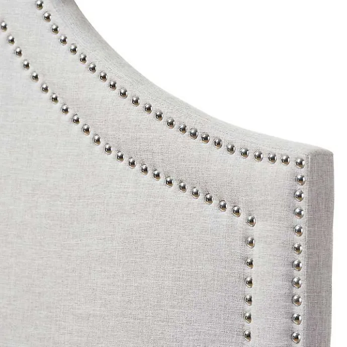 New Kirklands Home Scalloped Corner Queen Headboard Gray