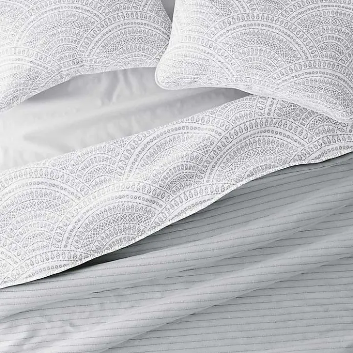 Hot Kirklands Home Gray Scalloped Reversible 2-pc. Twin Quilt Set
