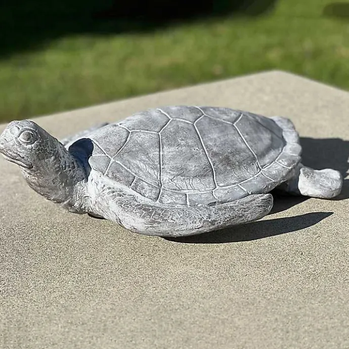 New Kirklands Home Sea Turtle Outdoor Statue Gray