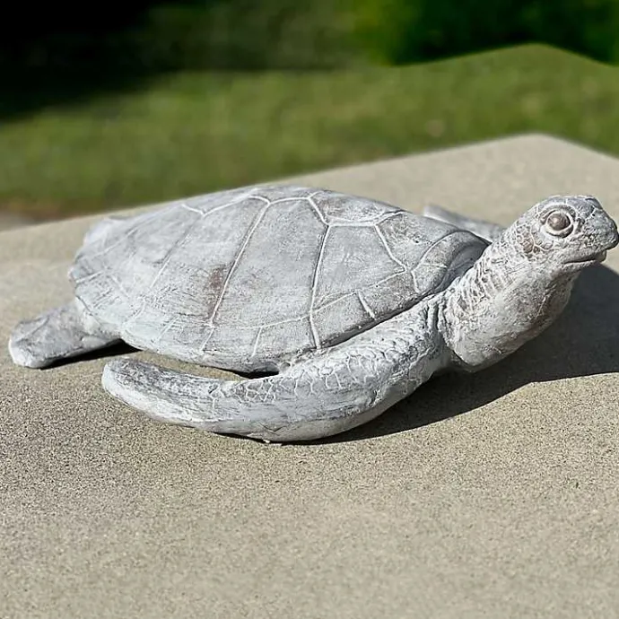 New Kirklands Home Sea Turtle Outdoor Statue Gray