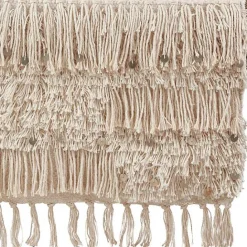 Online Kirklands Home Gray Sequin Fringe Cotton Table Runner
