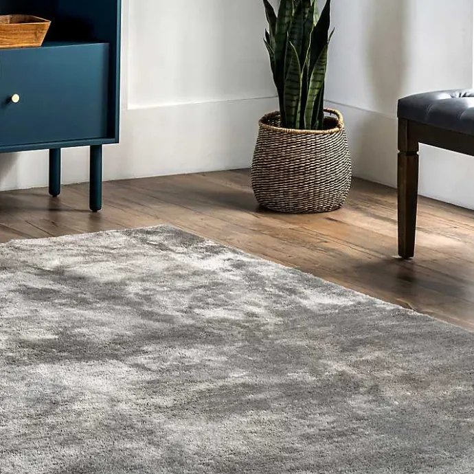 Best Kirklands Home Shag Washable Area Rug, 5x8 Gray