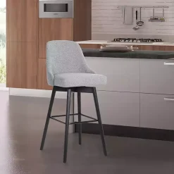 New Kirklands Home Sicily Swivel Counter Stool Gray