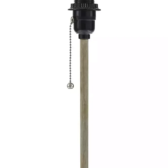 New Kirklands Home Sirocco Table Lamp with Rattan Shade Gray
