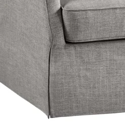Discount Kirklands Home Skirted Swivel Martha Stewart Accent Chair Gray