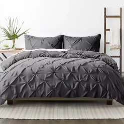 Clearance Kirklands Home Soft Pinched 3-pc. Twin Duvet Cover Set Gray