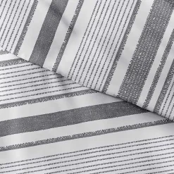 Outlet Kirklands Home Gray Soft Striped 3-pc. Queen Duvet Cover Set