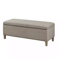 Clearance Kirklands Home Soft-Close Storage Bench Gray