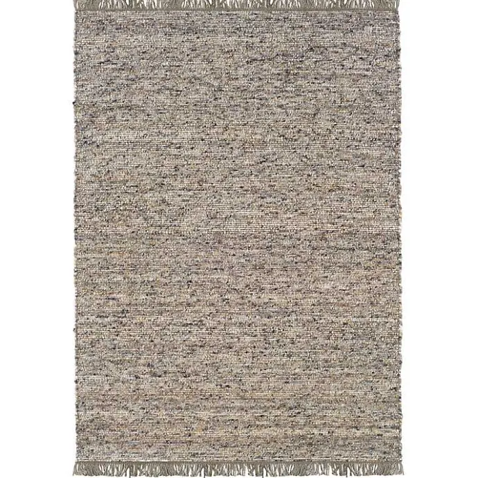 Hot Kirklands Home Speckled Woven Wool and Jute Area Rug, 7x10 Gray