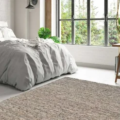 Hot Kirklands Home Speckled Woven Wool and Jute Area Rug, 7x10 Gray