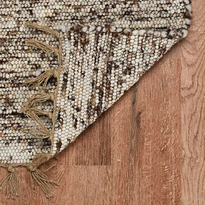 Hot Kirklands Home Speckled Woven Wool and Jute Area Rug, 7x10 Gray