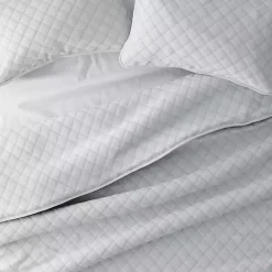 New Kirklands Home Stitched Diamond 3-pc. Queen Quilt Set Gray