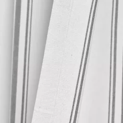 Outlet Kirklands Home Stripe Farmhouse Curtain Panel Set, 95 in. Gray