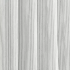 Discount Kirklands Home Gray Stripe Ruffled Curtain Panel Set, 84 in.