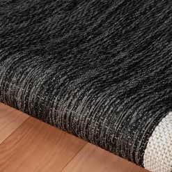 Clearance Kirklands Home Gray Striped Border Outdoor Area Rug, 7x9