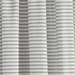 Sale Kirklands Home Gray Striped Tassel Curtain Panel Set, 84 in.