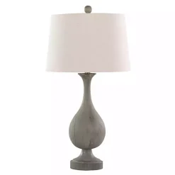 Outlet Kirklands Home Gray Teardrop Table Lamps, Set of 2 White