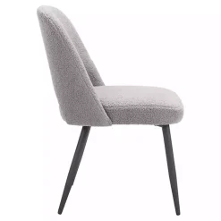 Best Kirklands Home Teddy Upholstered Dining Chairs, Set of 2 Gray