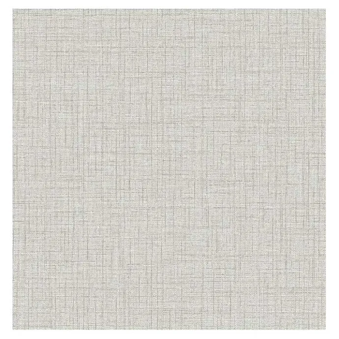 Kirklands Home Textured Faux Fabric Peel & Stick Wallpaper Gray