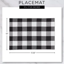 Outlet Kirklands Home Textured Twill Weave Placemats, Set of 6 Gray