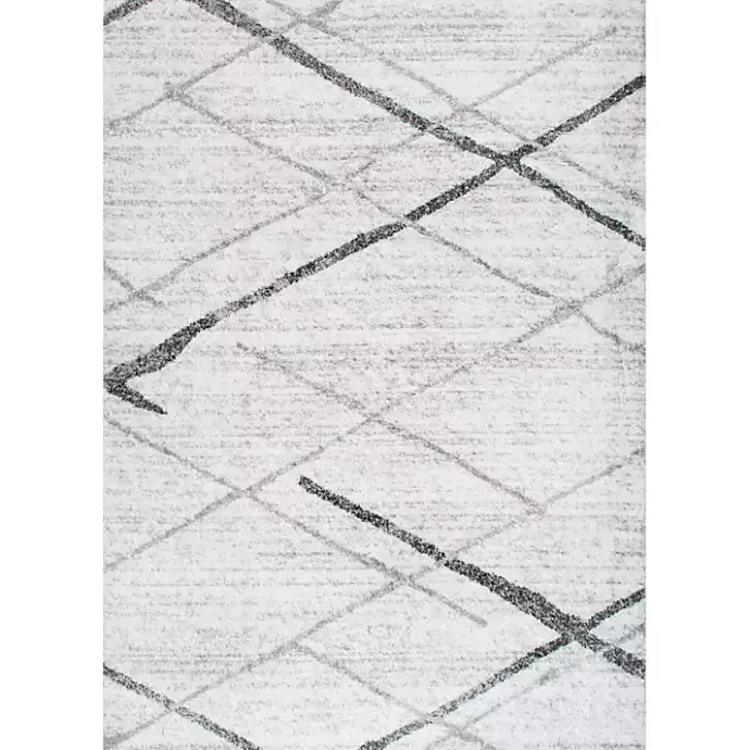 Discount Kirklands Home Gray Thigpen Diamond Area Rug, 5x8