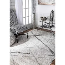 Online Kirklands Home Gray Thigpen Diamond Area Rug, 8x10