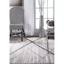 Online Kirklands Home Gray Thigpen Diamond Area Rug, 8x10