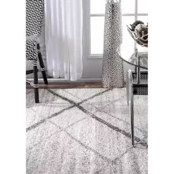 Online Kirklands Home Gray Thigpen Diamond Area Rug, 8x10