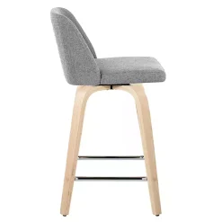 Online Kirklands Home Torino Upholstered Counter Stools, Set of 2 Gray