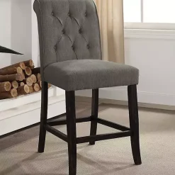 Clearance Kirklands Home Tufted Landon Counter Stools, Set of 2 Gray