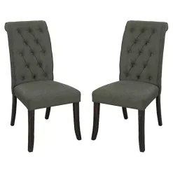 Online Kirklands Home Tufted Landon Dining Chairs, Set of 2 Gray