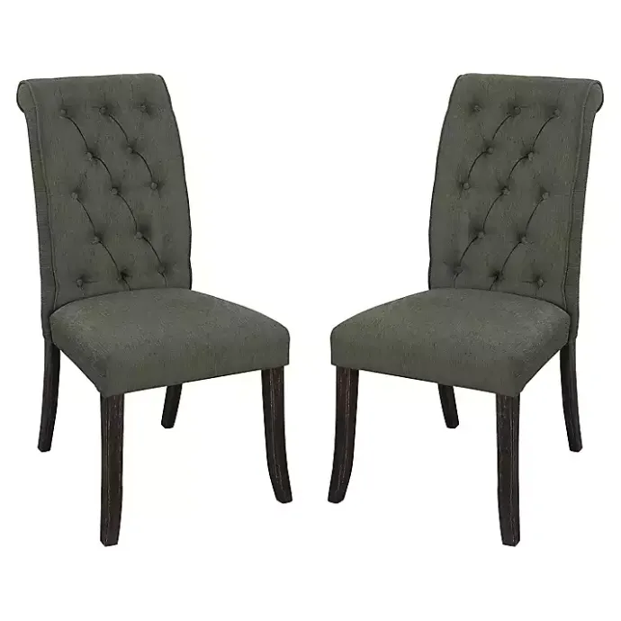 Online Kirklands Home Tufted Landon Dining Chairs, Set of 2 Gray