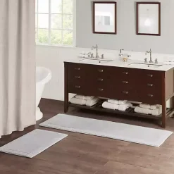 Clearance Kirklands Home Tufted Reversible Bath Mat, 34 in. Gray
