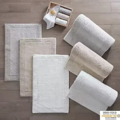 Clearance Kirklands Home Tufted Reversible Bath Mat, 34 in. Gray