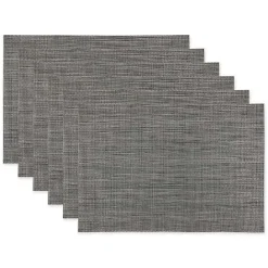 Kirklands Home Tweed Placemats, Set of 6 Gray