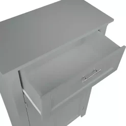 Discount Kirklands Home Two-Door Top Shelf Cabinet Gray