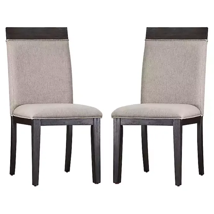 Sale Kirklands Home Upholstered Erin Dining Chairs, Set of 2 Gray