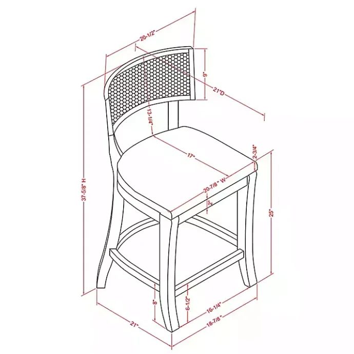 Kirklands Home Gray Upholstered Farmhouse Counter Stool