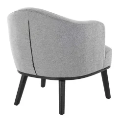 Kirklands Home Upholstered Midcentury Modern Accent Chair Gray