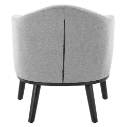 Kirklands Home Upholstered Midcentury Modern Accent Chair Gray