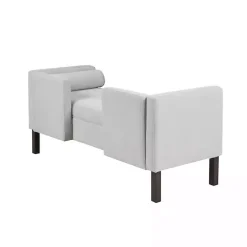 Clearance Kirklands Home Upholstered Modern Split Back Bench Gray