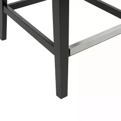 Sale Kirklands Home Upholstered Tufted Button Back Counter Stool Gray
